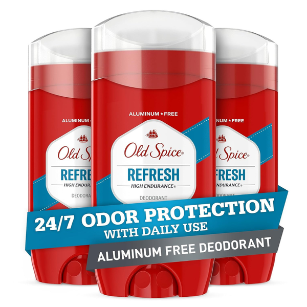 3-Pack 3.0-Oz Old Spice Men's Aluminum-Free Deodorant