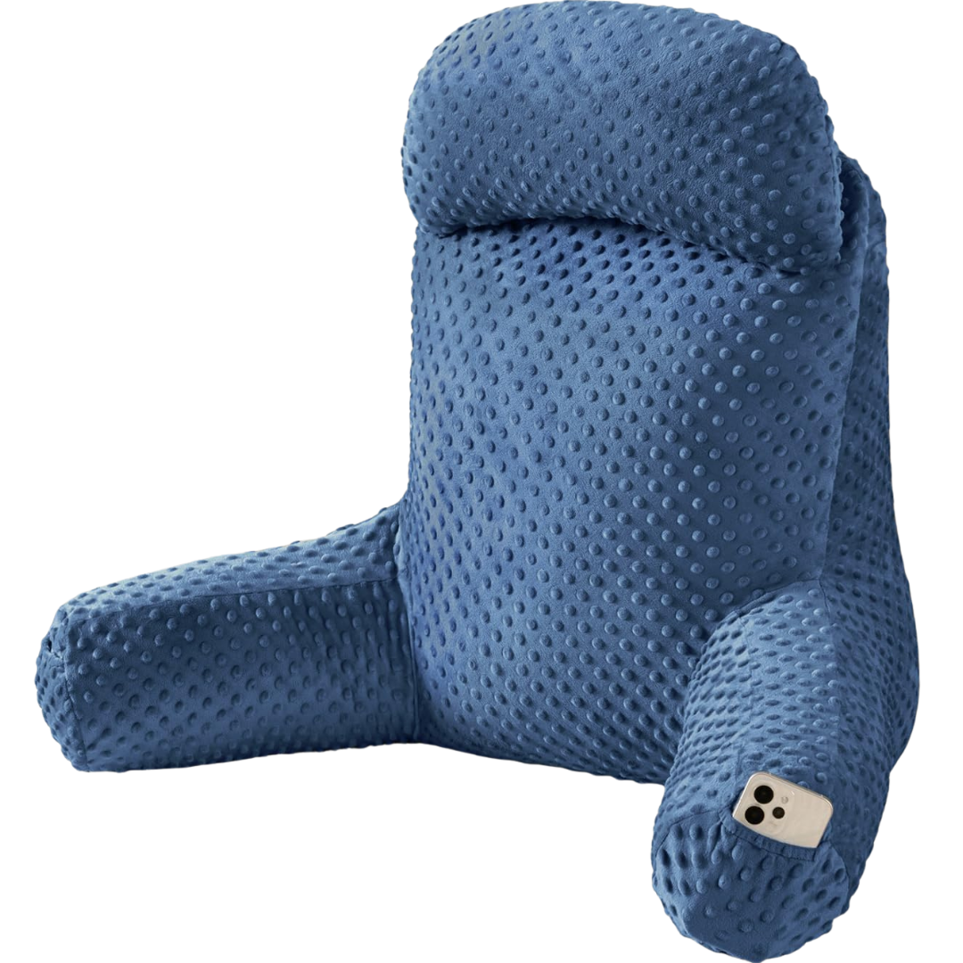 Baskbed 23" Reading Pillow With Pockets And Arms