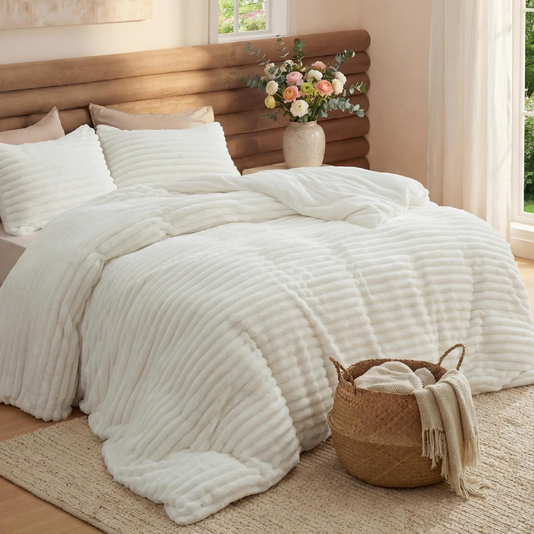3-Piece Bedsure GentleSoft Fluffy Comforter Set (Various)