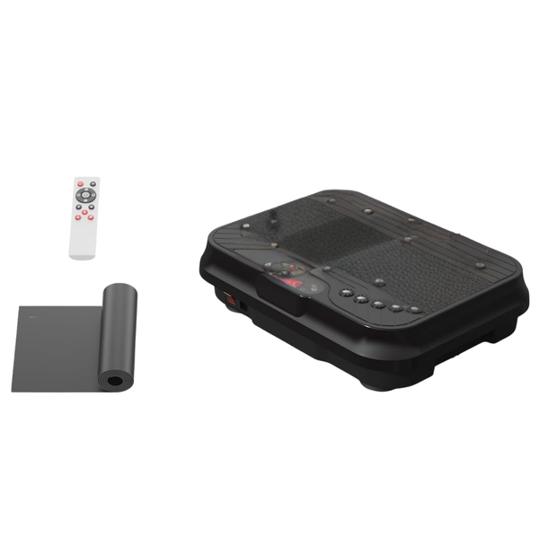 Vibration Plate Exercise Machine W/ 4-Resistance Bands (400 lbs Capacity)