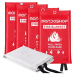 4-Pack 40" X 40" Emergency Fire Suppression Blankets