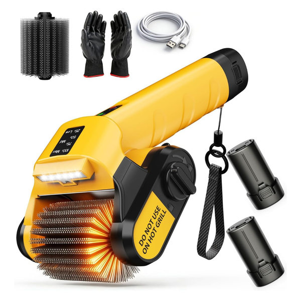 Cordless 5000mAh Rotary Grill Brush