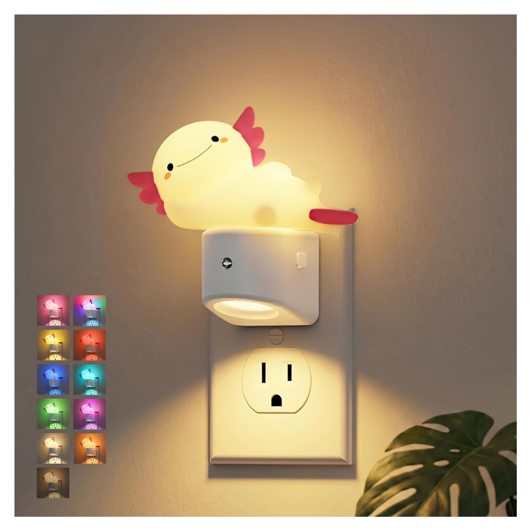 JandCase 3D RGB Color-Changing Plug-In Night Light