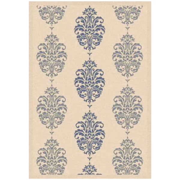 5'3" X 7'7" Safavieh Courtyard Jenny Medallion Indoor/Outdoor Area Rug (Natural/Blue)