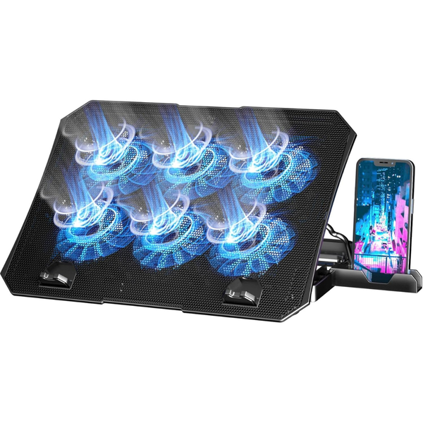 6 Cooler Fan Laptop Cooling Pad For 12"-15.6"