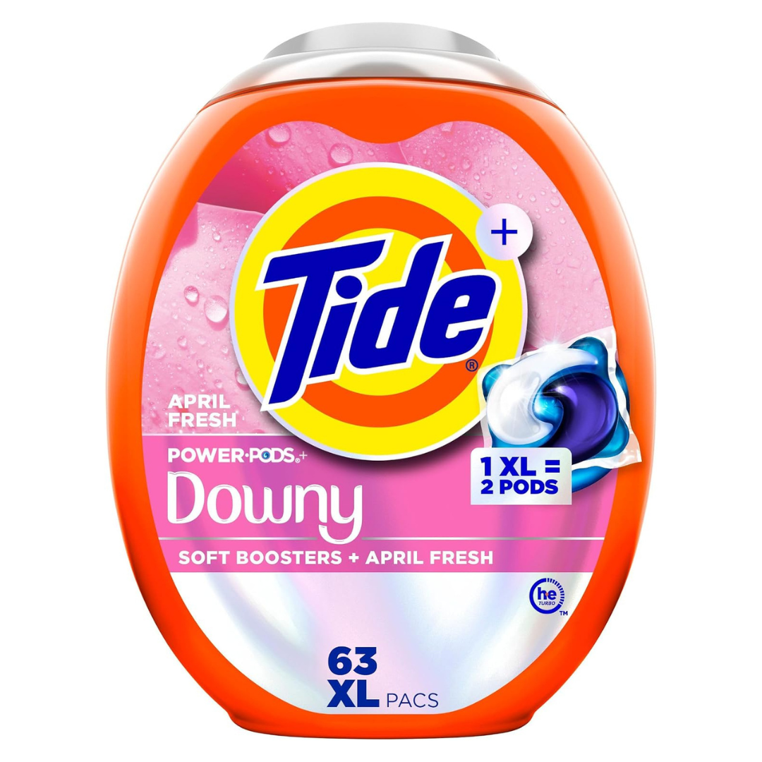 63-Count Tide Power PODs 2-in-1 Laundry Detergent Pods (April Fresh)