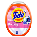 63-Count Tide Power PODs 2-in-1 Laundry Detergent Pods (April Fresh)