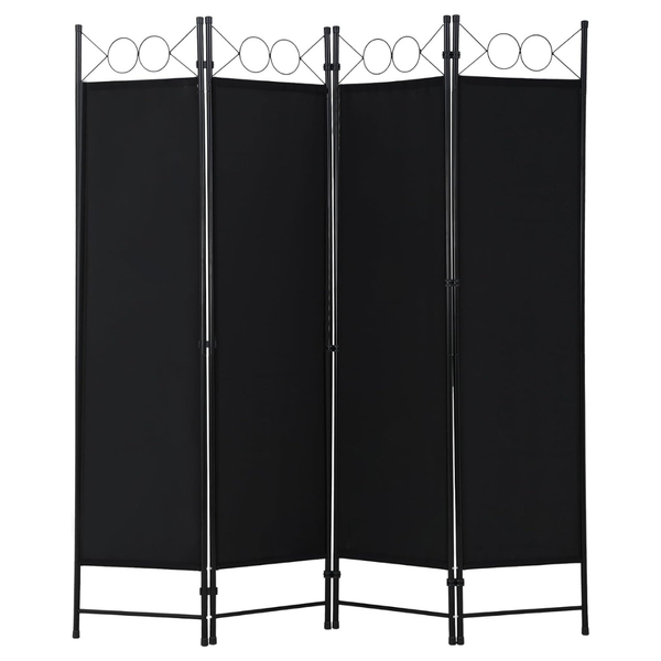 FDW 6ft 4-Panel Light & Portable Folding Room Divider