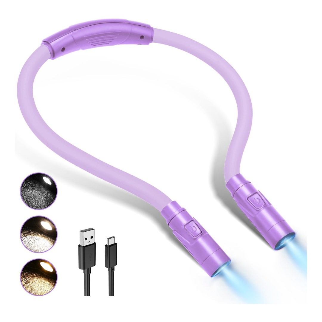 LUXJET Bendable Neck Reading Light W/ 3-Lighting Modes