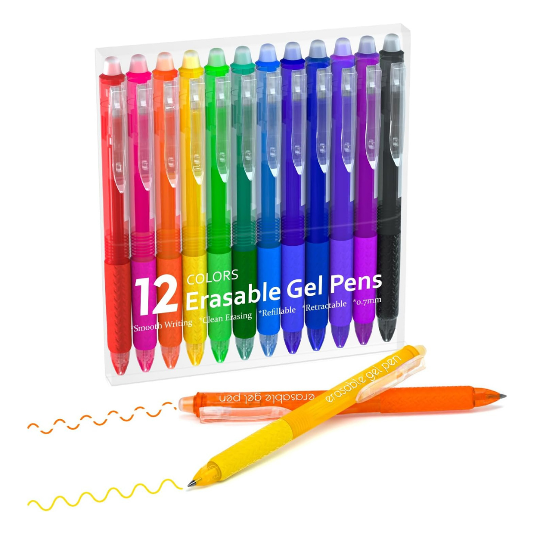 12-Pack Lineon Erasable Gel Pens