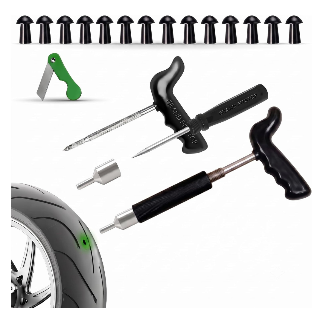 20-Piece Tubeless Tire Puncture Repair Kit