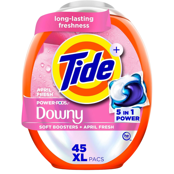 45-Count Tide Power PODs 2-in-1 Laundry Detergent Pods