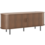 Ebern Designs Jalonda Modern Wood TV Stand With Storage And Shelves