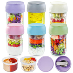 6-Pack Miuyhji Overnight Oats Containers With Lids