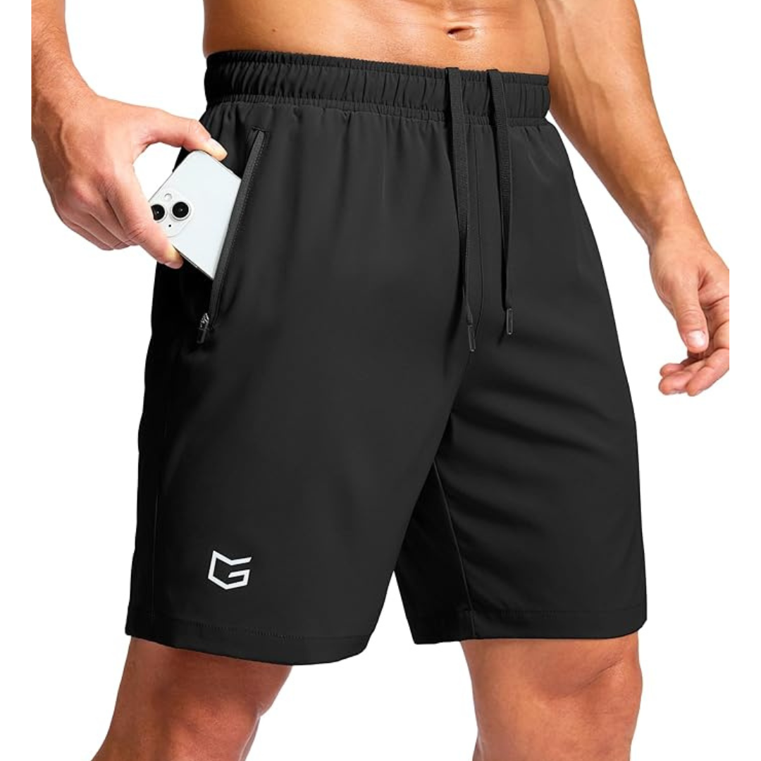 G Gradual Men's Running Shorts W/ Zipper Pockets (5"/7"/9", Various Colors)