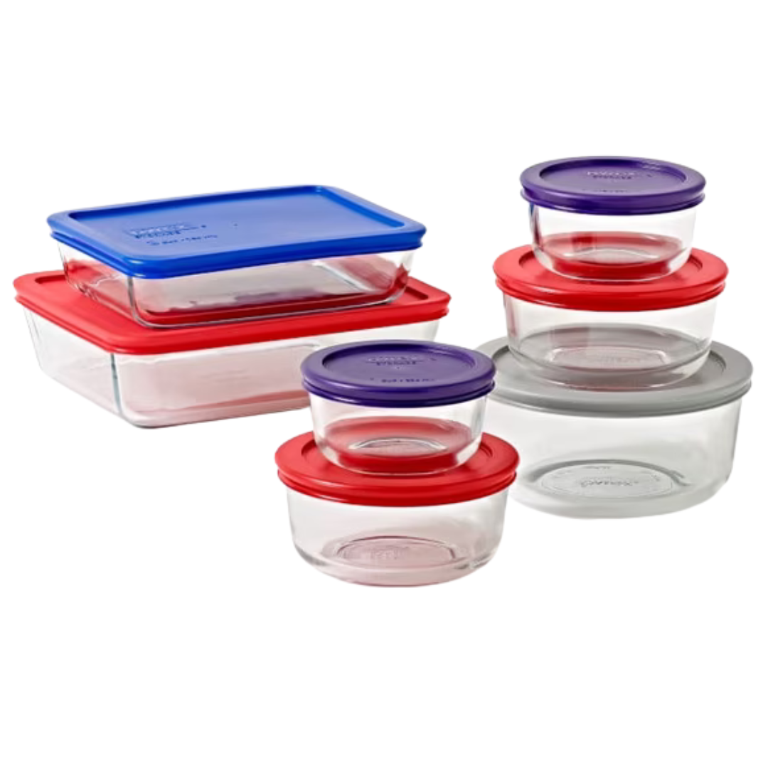 14-Piece Pyrex Simply Store Baking Glass Dish Set