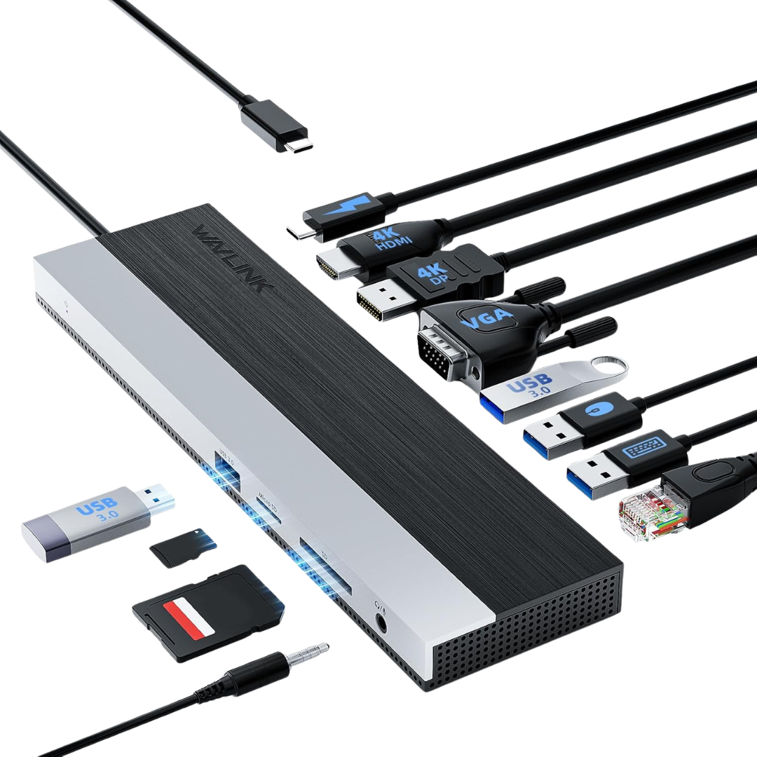 WAVLINK USB-C 3 Monitors Docking Station
