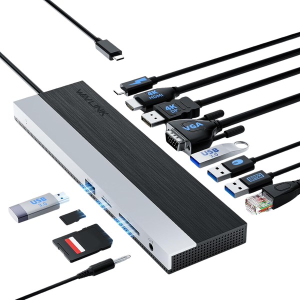 WAVLINK USB-C 3 Monitors Docking Station