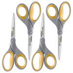 4-Pack Westcott 8" Soft Handle Titanium Bonded Scissors