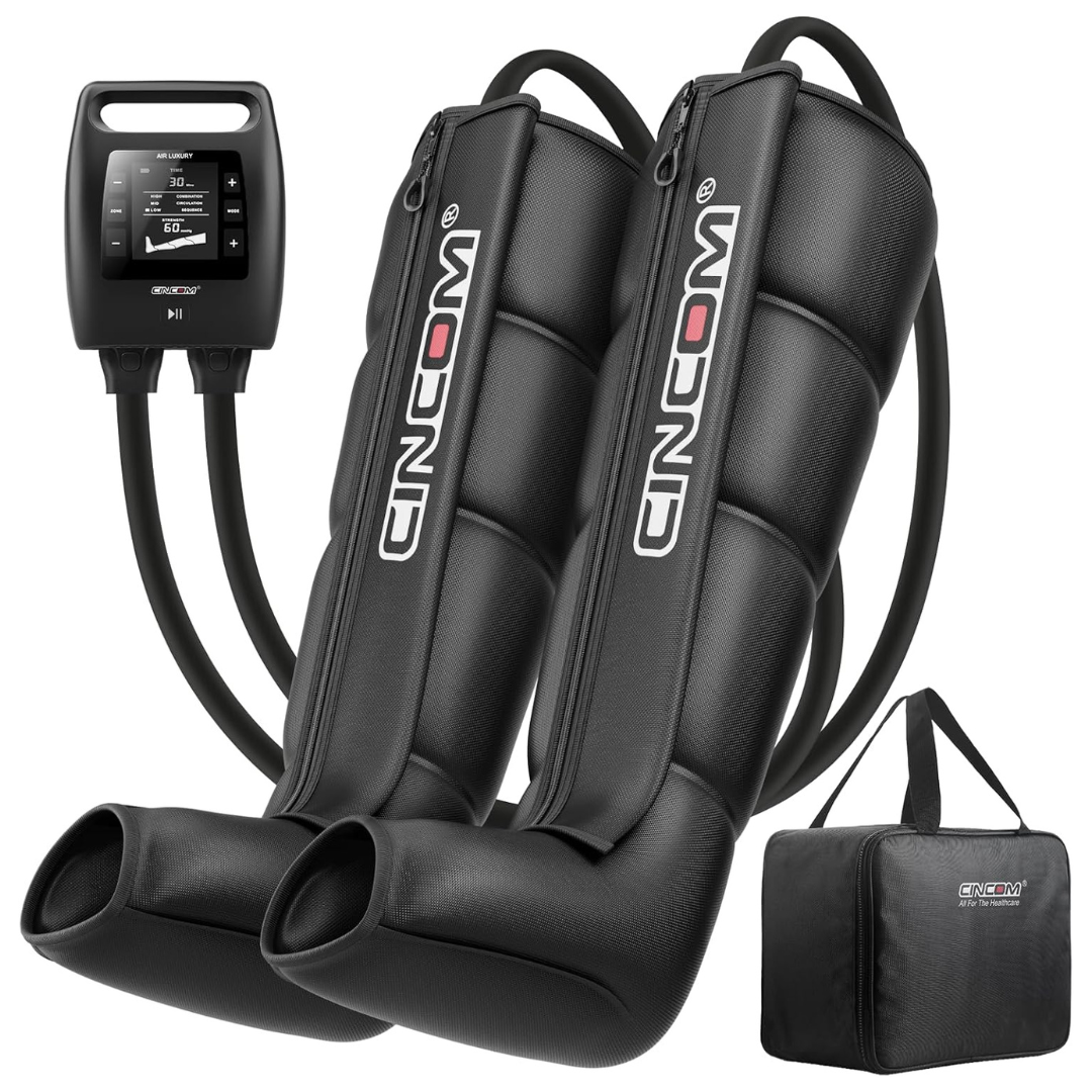 CINCOM Cordless Leg Recovery System With Dynamic Compression Massage Technology