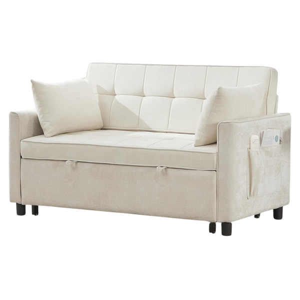 57" Chenille Convertible Sofa Bed (Various Color)