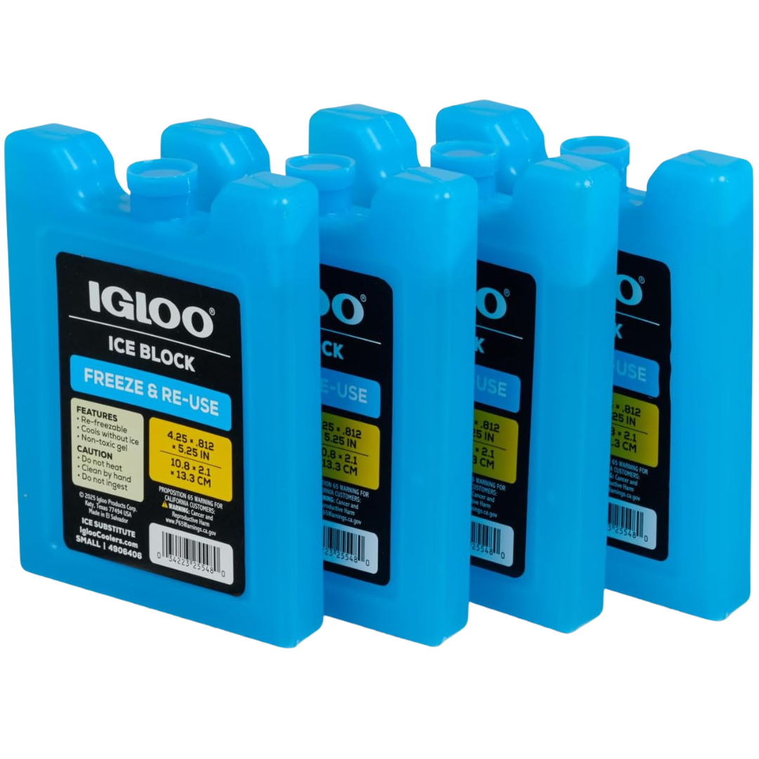 4-Pack Igloo Maxcold Small Freeze & Re-Use Ice Block