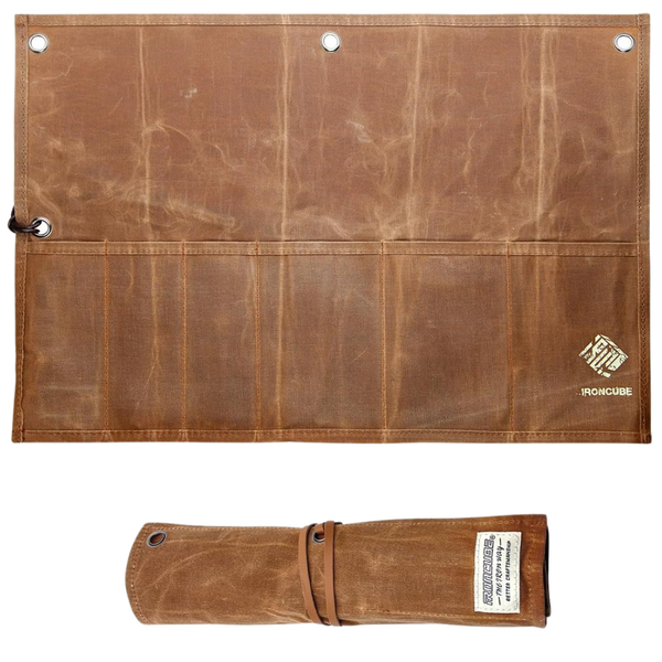 Ironcube 6-Pocket Roll-Up Tool Storage Bag