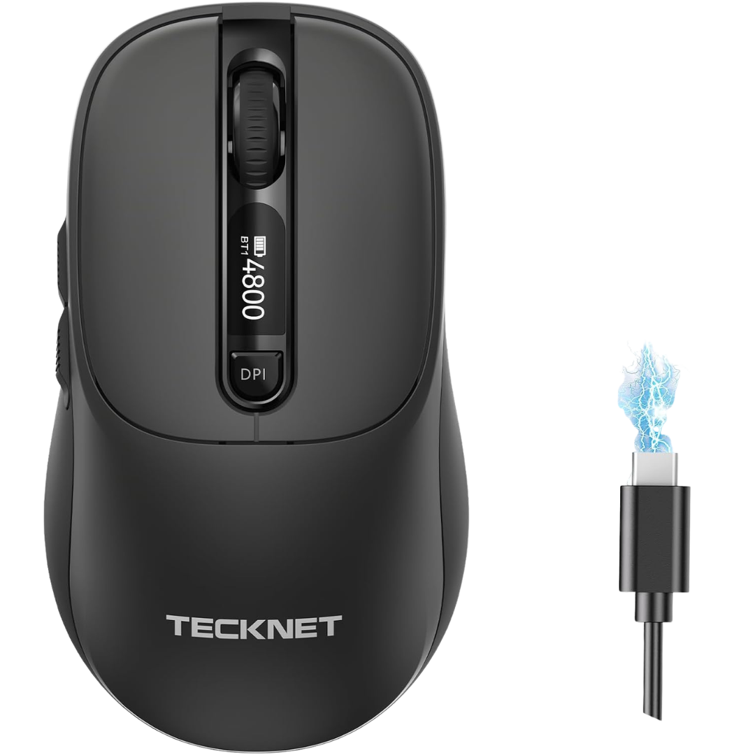 TECKNET Wireless Mouse With LED Display