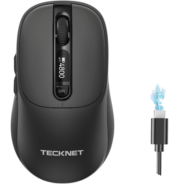 TECKNET Wireless Mouse With LED Display