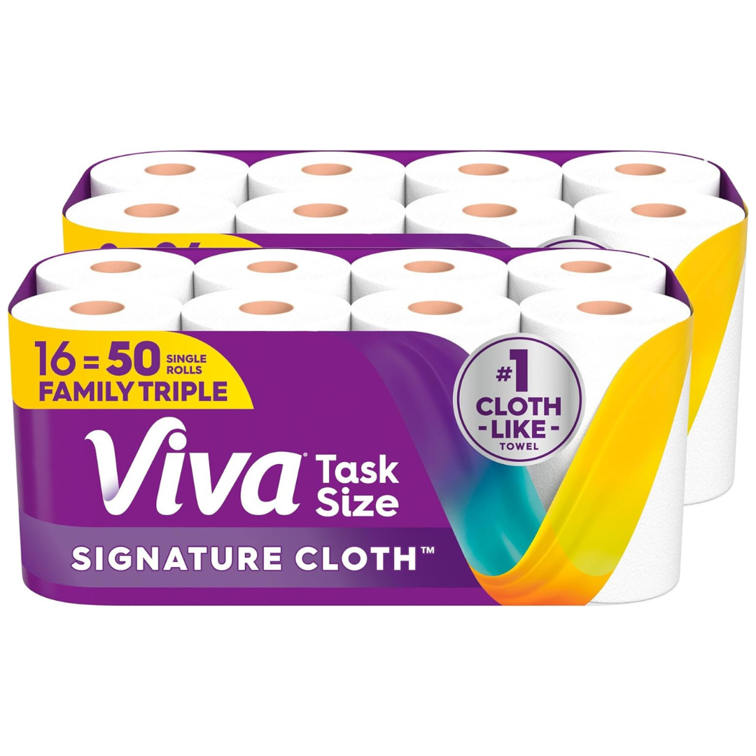 16-Count Viva Signature Cloth Paper Towels Family Triple Rolls