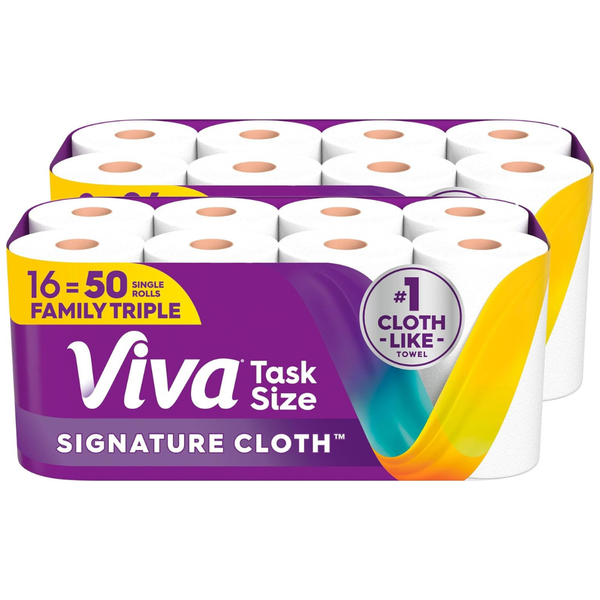 16-Count Viva Signature Cloth Paper Towels Family Triple Rolls