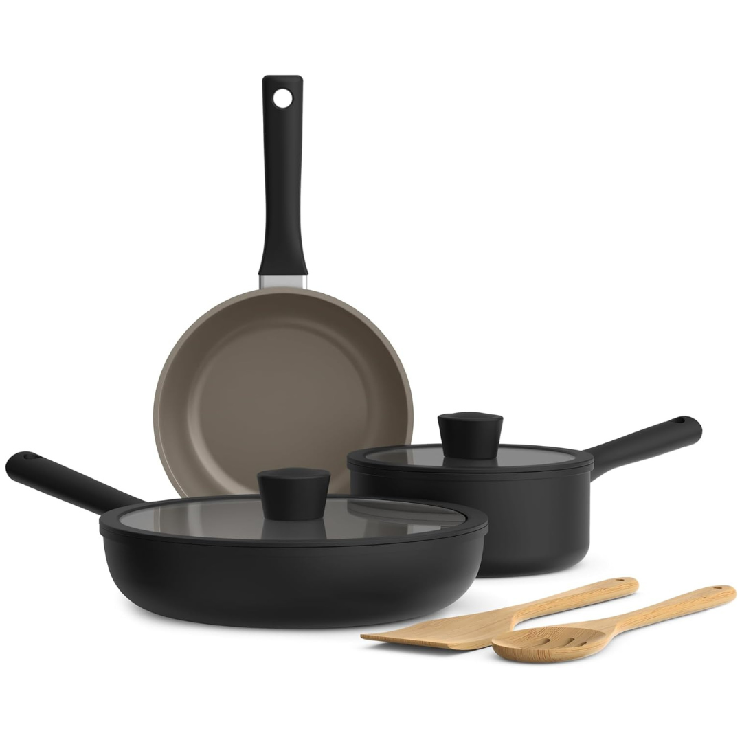 7-Piece Bella Ceramic Nonstick Cookware Set