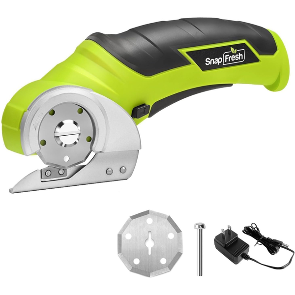 SnapFresh 4V Electric Mini Cutter with a Replacement Blade