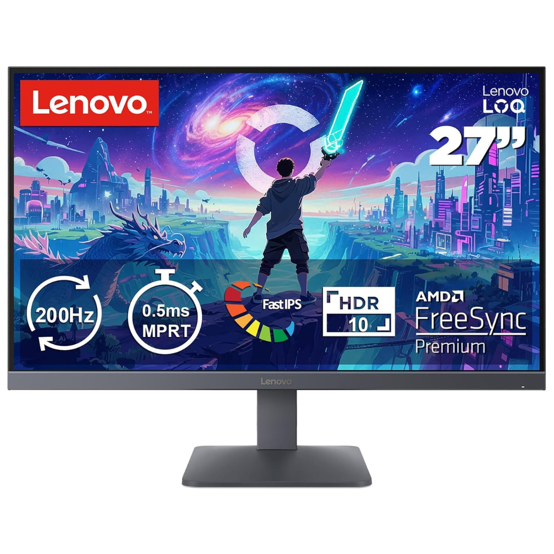 27" Lenovo Legion LOQ 27-10 FHD 200Hz 0.5ms HDR IPS Freesync Gaming Monitor