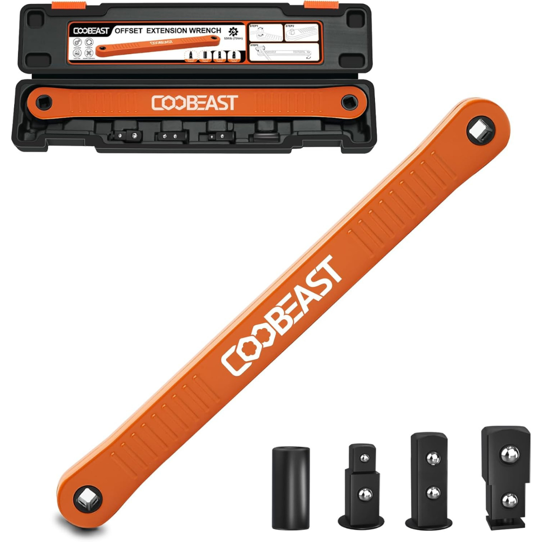 3/8" Offset Extension Wrench Impact Ready Socket Wrench Extender Tool