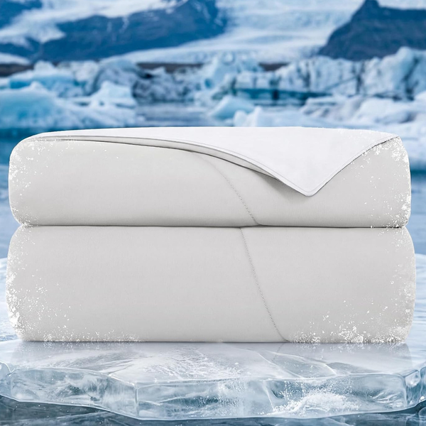 90" x 108" Topcee King Size Q-max 0.35 Cooling Comforter