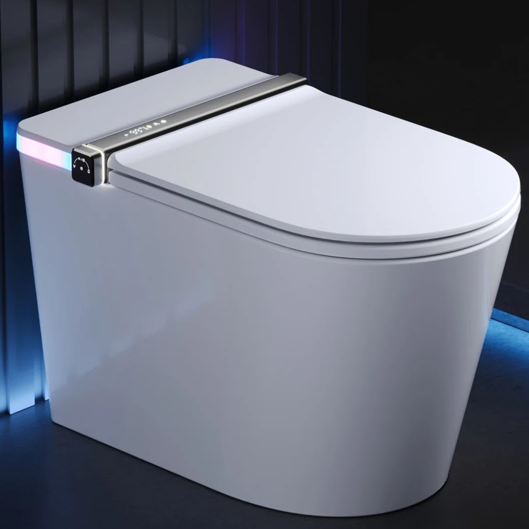 DeerValley Smart Toilet w/Bidet, Heated Seat, Built-in Tank & Pump (DV-1S0360)