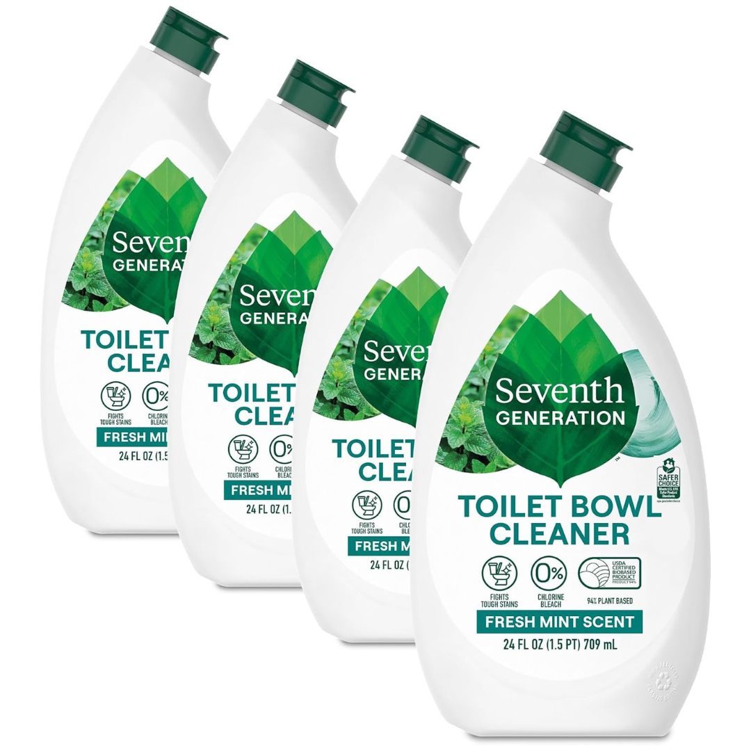 4-Count 24-Oz Seventh Generation Toilet Bowl Cleaner (Fresh Mint)