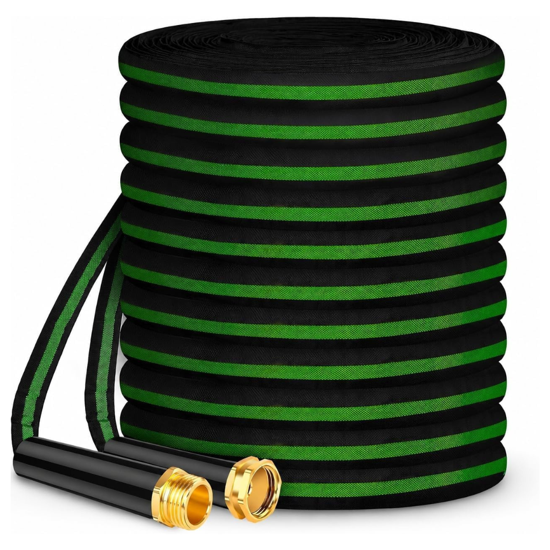 Hepciee 50ft Non-Expanding Flexible Water Hose With 3/4'' Fittings
