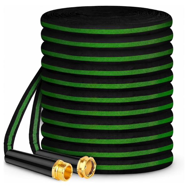 Hepciee 50ft Non-Expanding Flexible Water Hose With 3/4'' Fittings