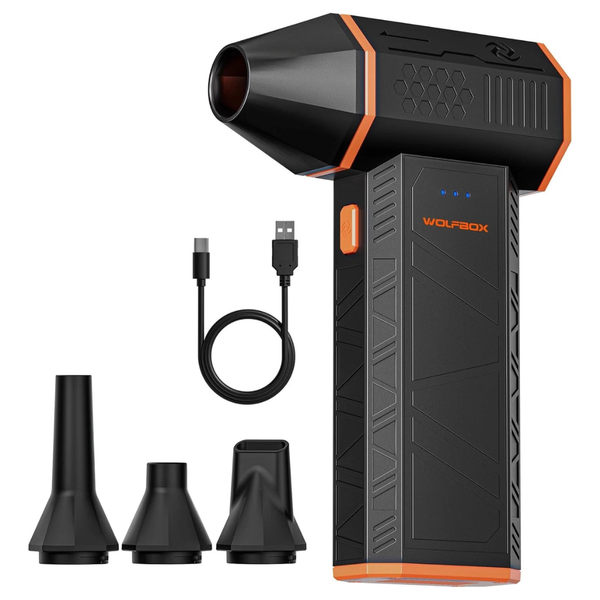 Wolfbox MF50 3-Speed Rechargeable Cordless Electric Air Duster [Open Box]