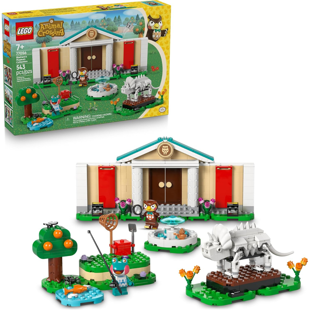 543-Piece LEGO Animal Crossing Blatherss Museum Collection Building Toy Set