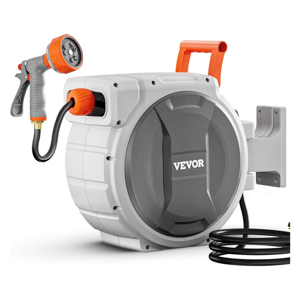 Vevor Retractable 1/2" X 84 Ft Wall Mounted Garden Hose Reel