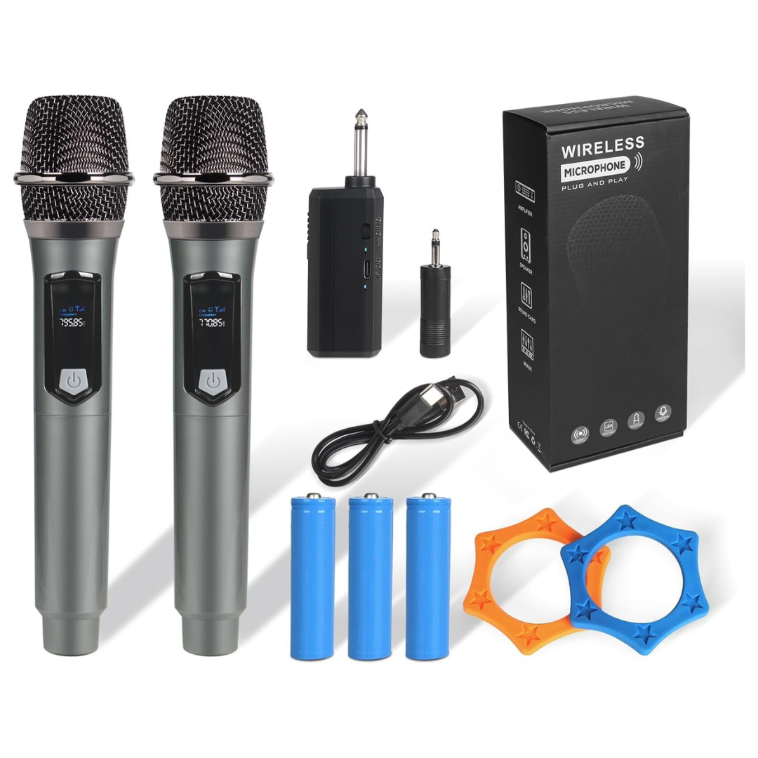 J.I.Y 2.4GHz Wireless Microphone System (Gray Or Black)