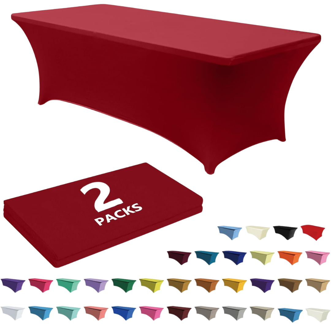 2-Pack 6-Feet ABCCANOPY Spandex Table Covers (various)