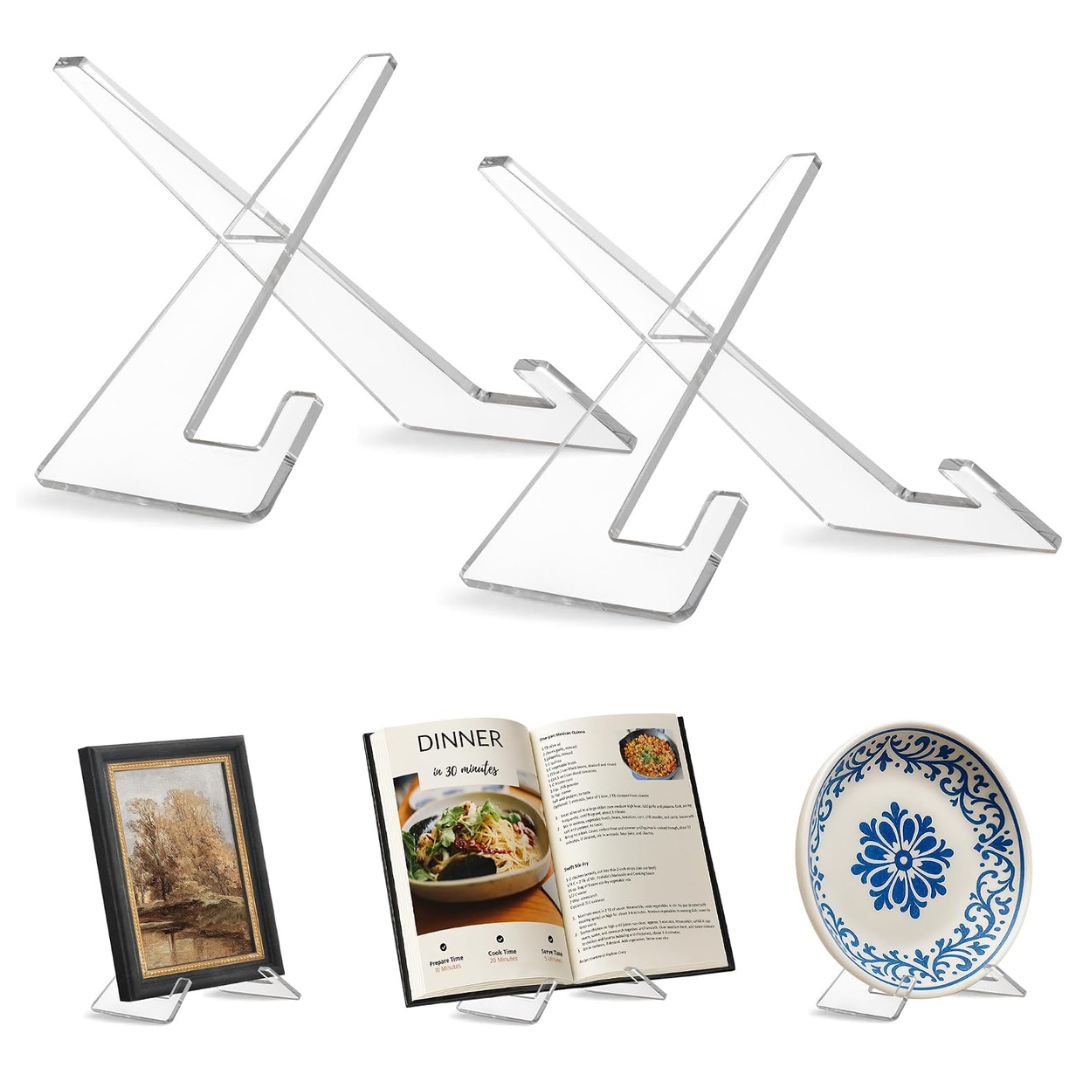 Set Of 2 Americanflat 6 Acrylic Easel Stands