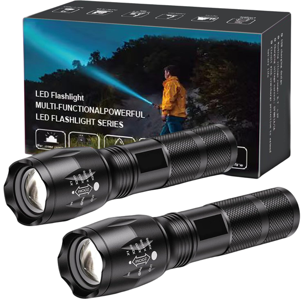 2-Pack Military Grade Flashlight