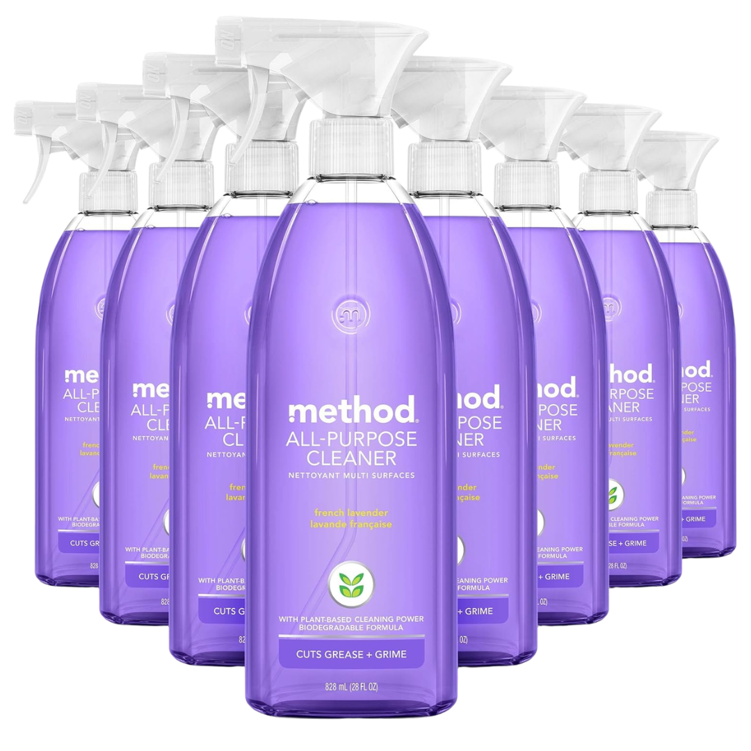 8-Pack 28oz Method Plant-Based & Biodegradable Cleaner Spray