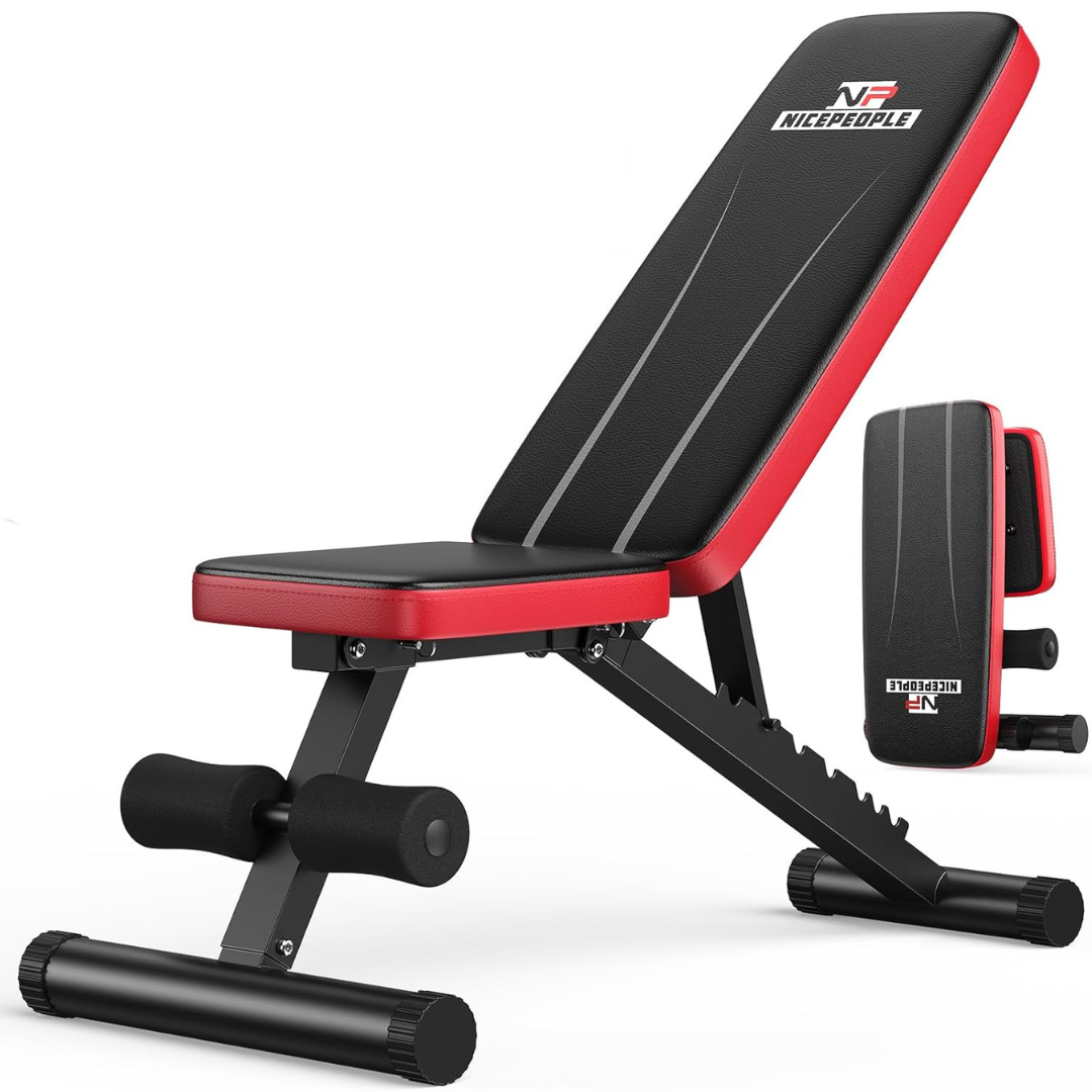 Nicepeople Adjustable Weight Bench w/ 8 Backrests (660lbs Capacity)