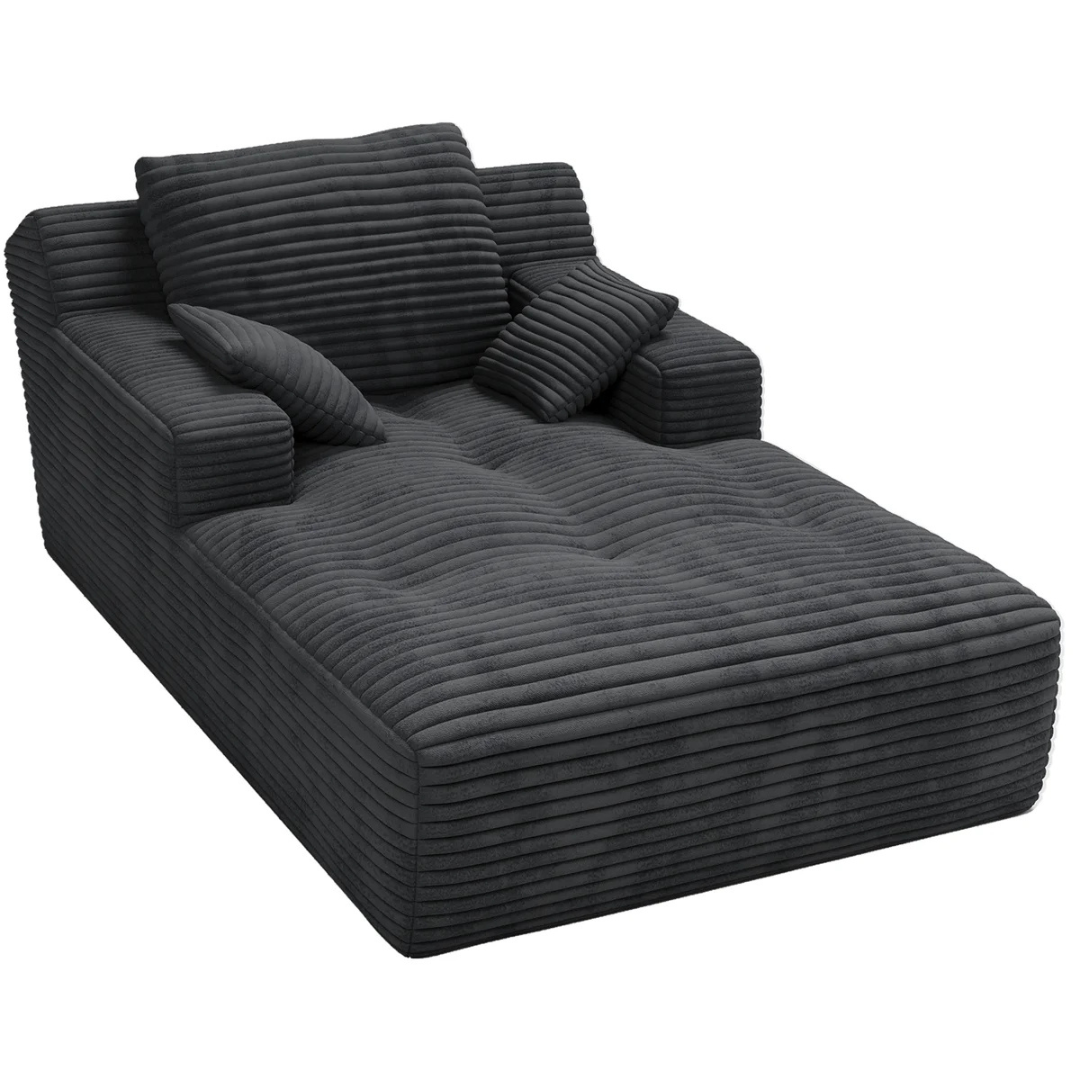Wrought Studio 67'' Upholstered Chaise Corduroy Sofa Bed (4 Colors)